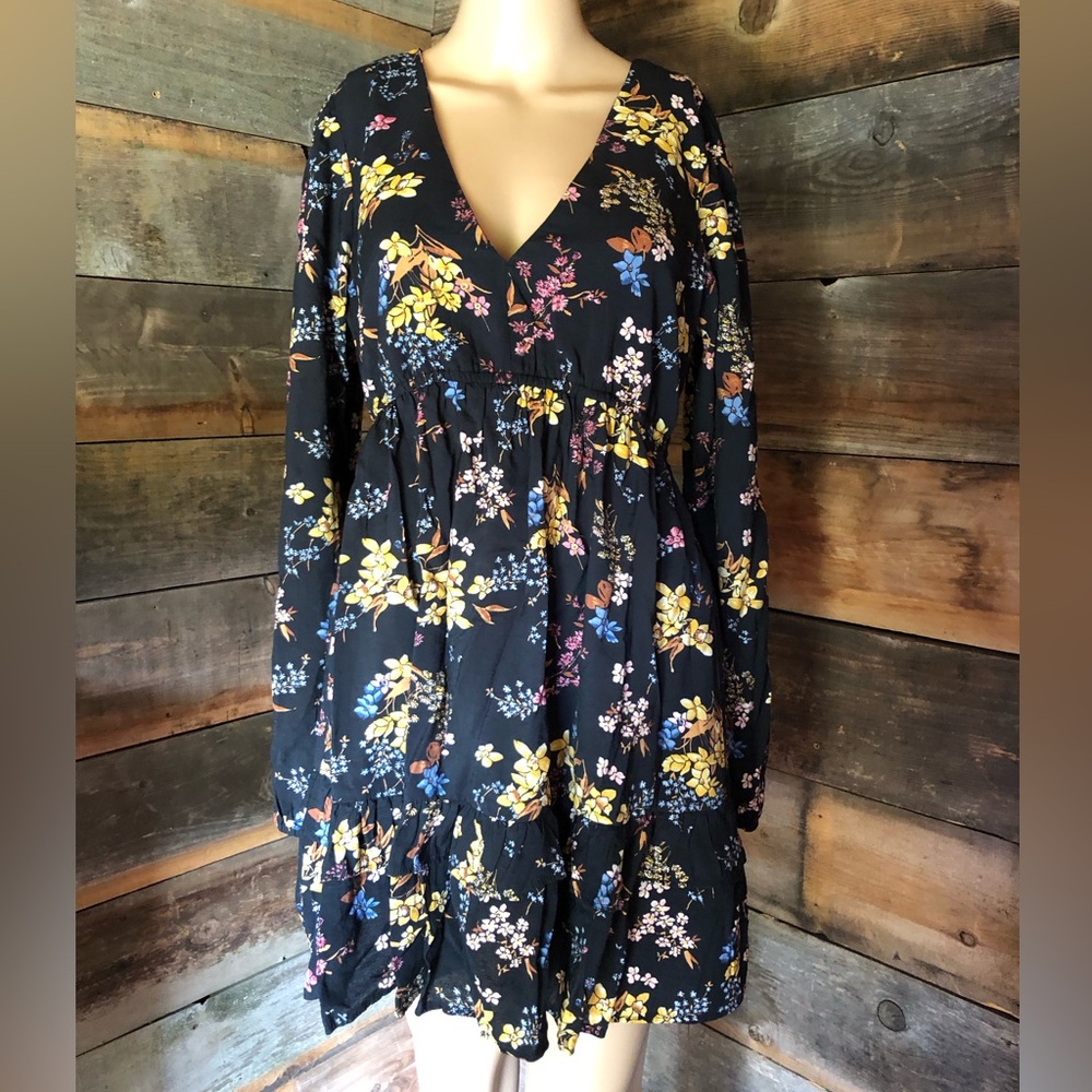 Abercrombie & Fitch floral dress vneck